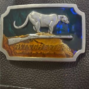 Winchester Silver and Gold Belt Buckle